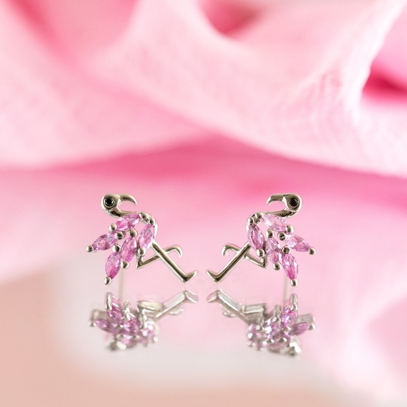 Pink Flamingo Studs - Picture 5 of 9